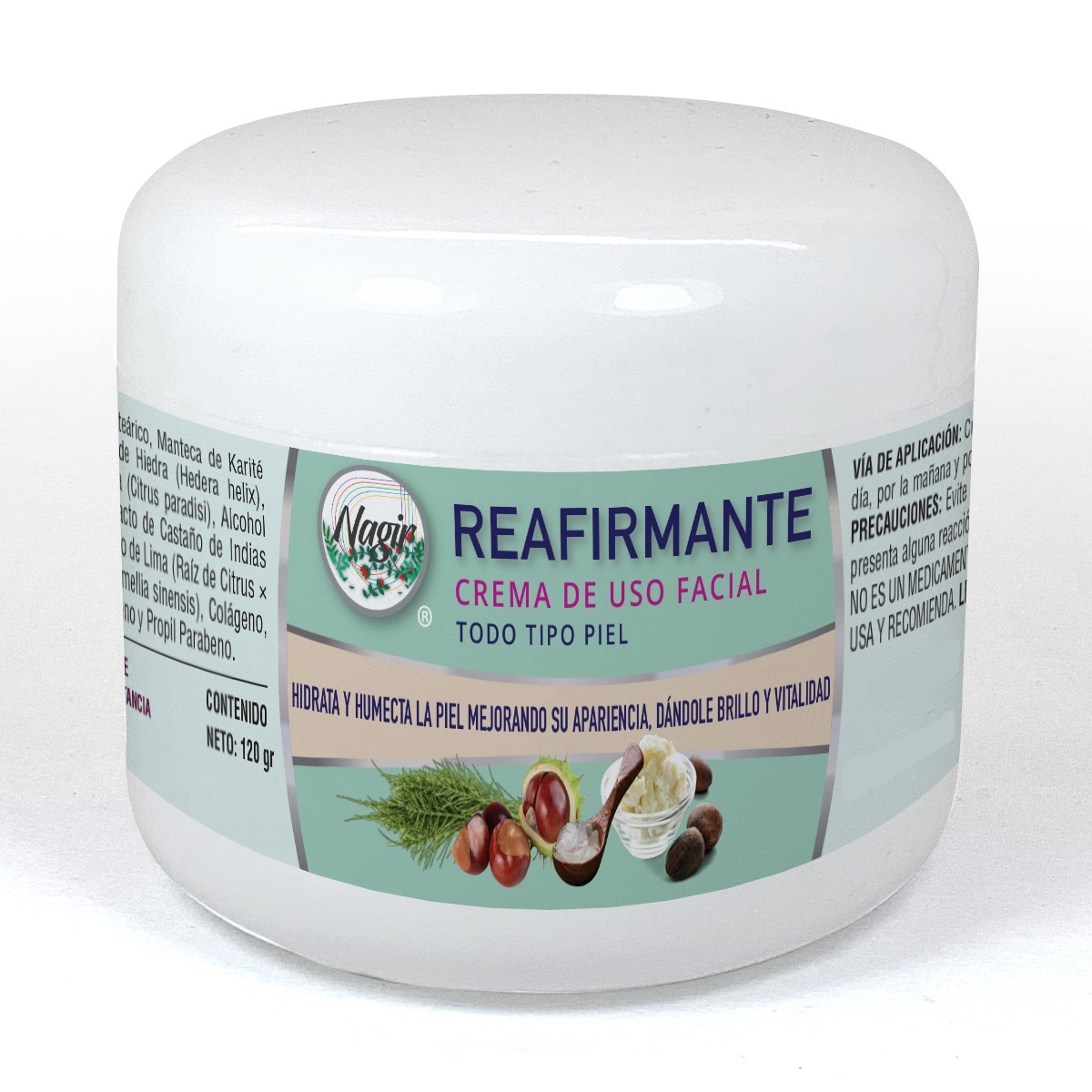 KIT Cuidado Facial Cremas SERUM y Reafirmante NAGIR Cosmética de 120 g
