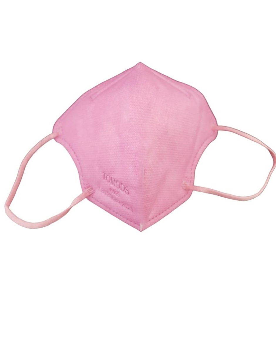 Cubrebocas KN95 certificado infantil Tomods rosa 10 piezas