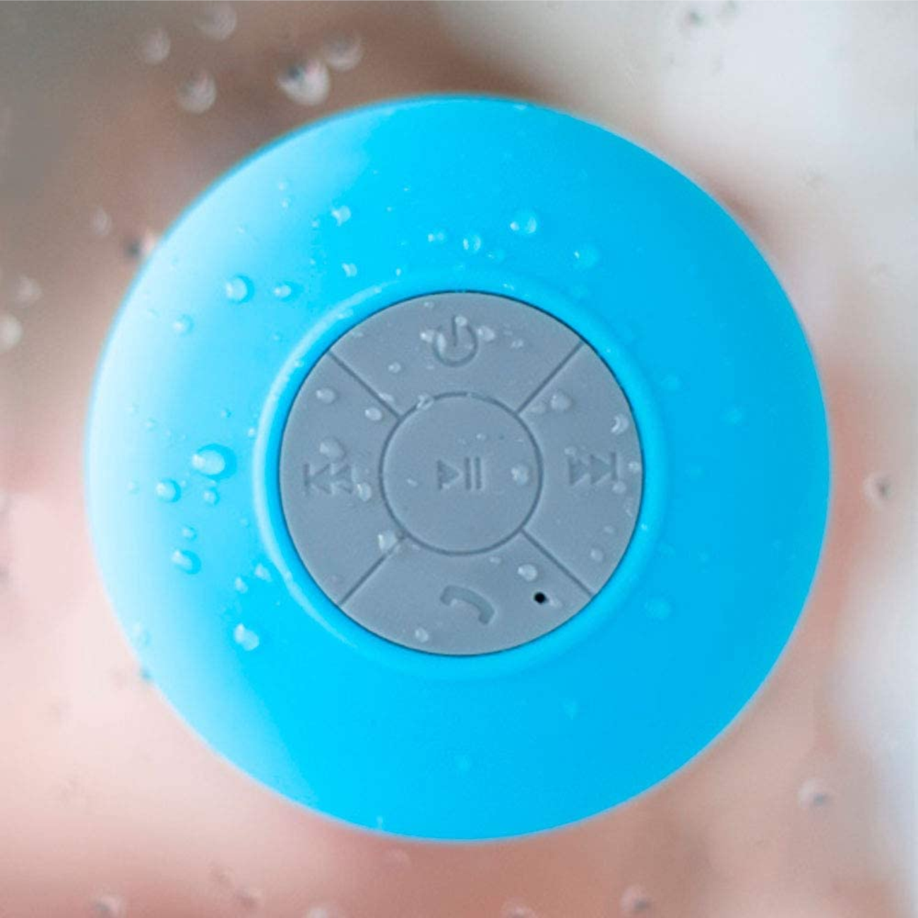 Bocina Contra Agua Bluetooth Recargable Waterproof Azul