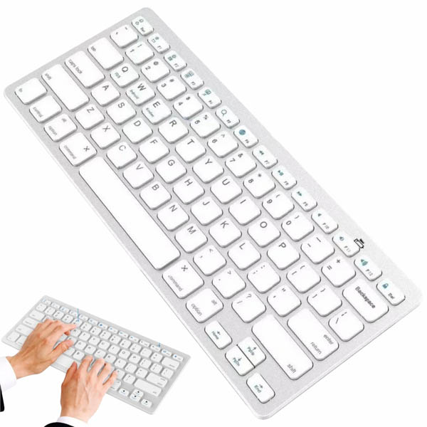 Teclado Ergonomico Inalámbrico Bluetooth P Pc Celular iPad