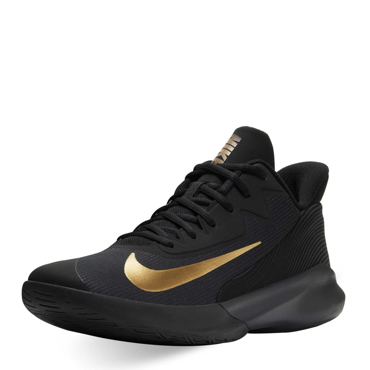 TENIS NIKE PRECISION IV BLACK METALLIC GOLD (CK1069-002)