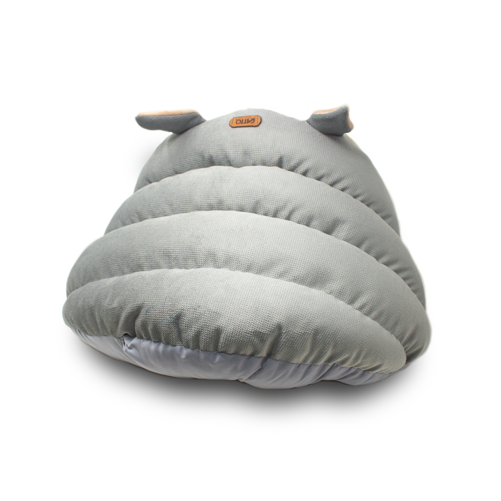 Cama para Gato Perro Gris super cómoda tipo cueva 2 en 1 lavable Catto Mediana