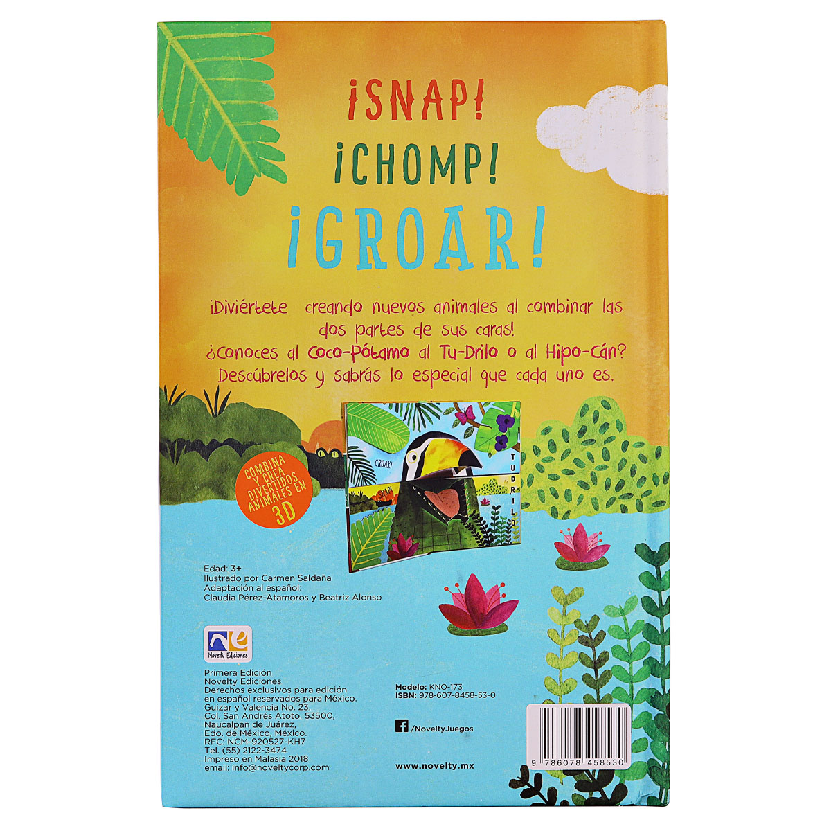 Libro Didáctico 3D Flip, Flap, Snap - Novelty