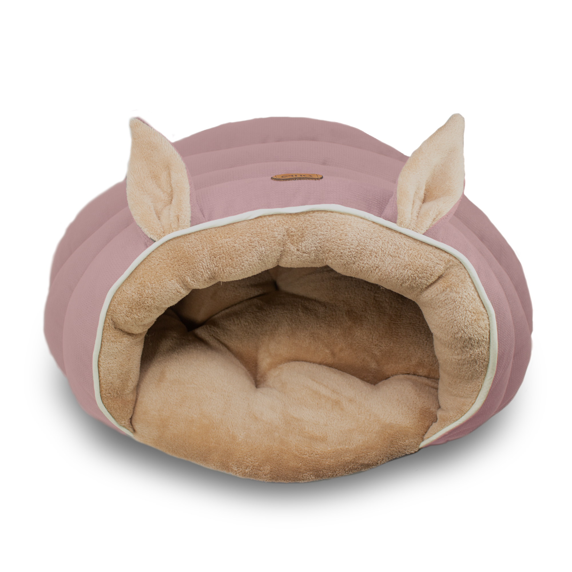 Cama para Gato Perro Rosa super cómoda tipo cueva 2 en 1 lavable Catto Mediana