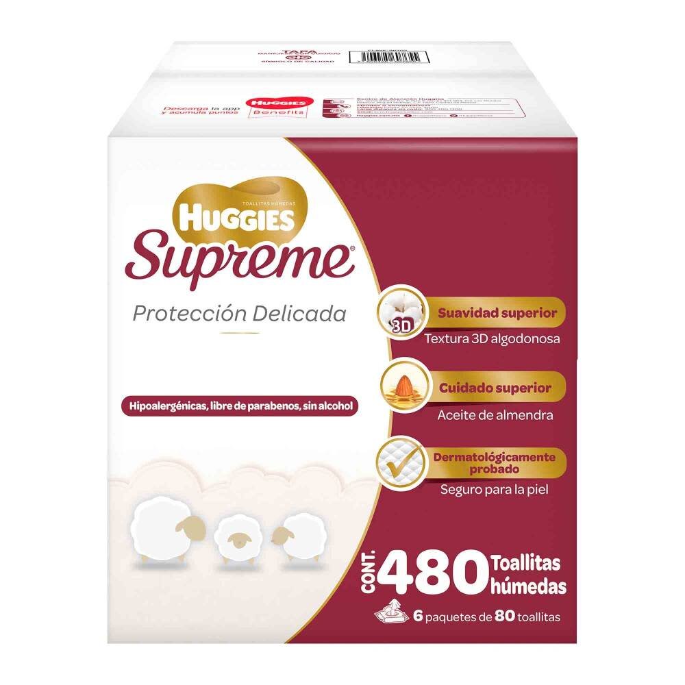 Toallitas Húmedas Huggies Supreme 480 Pzas