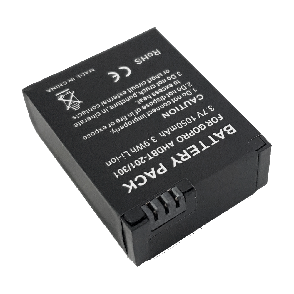 Kit Baterías y Cargador Compatible GoPro Hero 3 3+ 1050mAh AHDBT-201/301