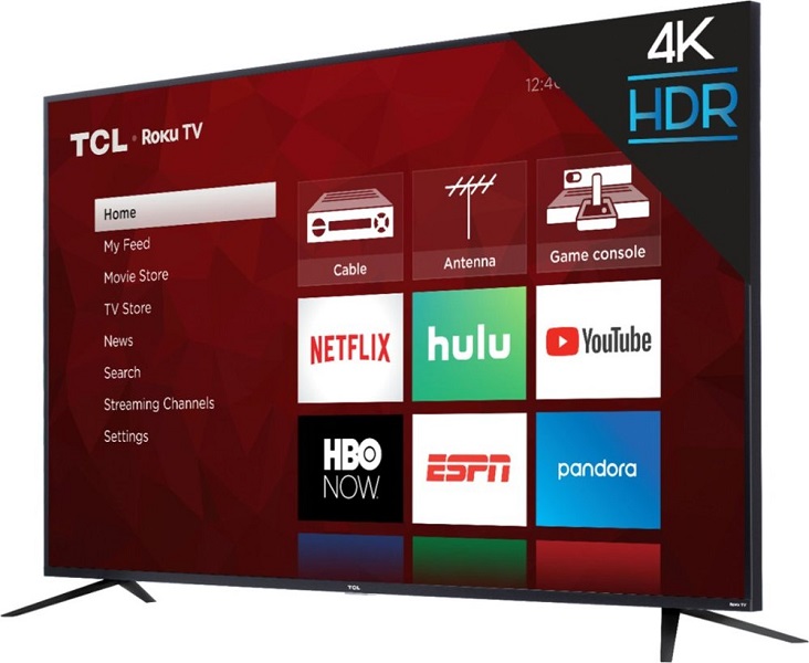 Television Smart Tv TCL 75 Pulgadas 4k Uhd Hdr Led Con Roku