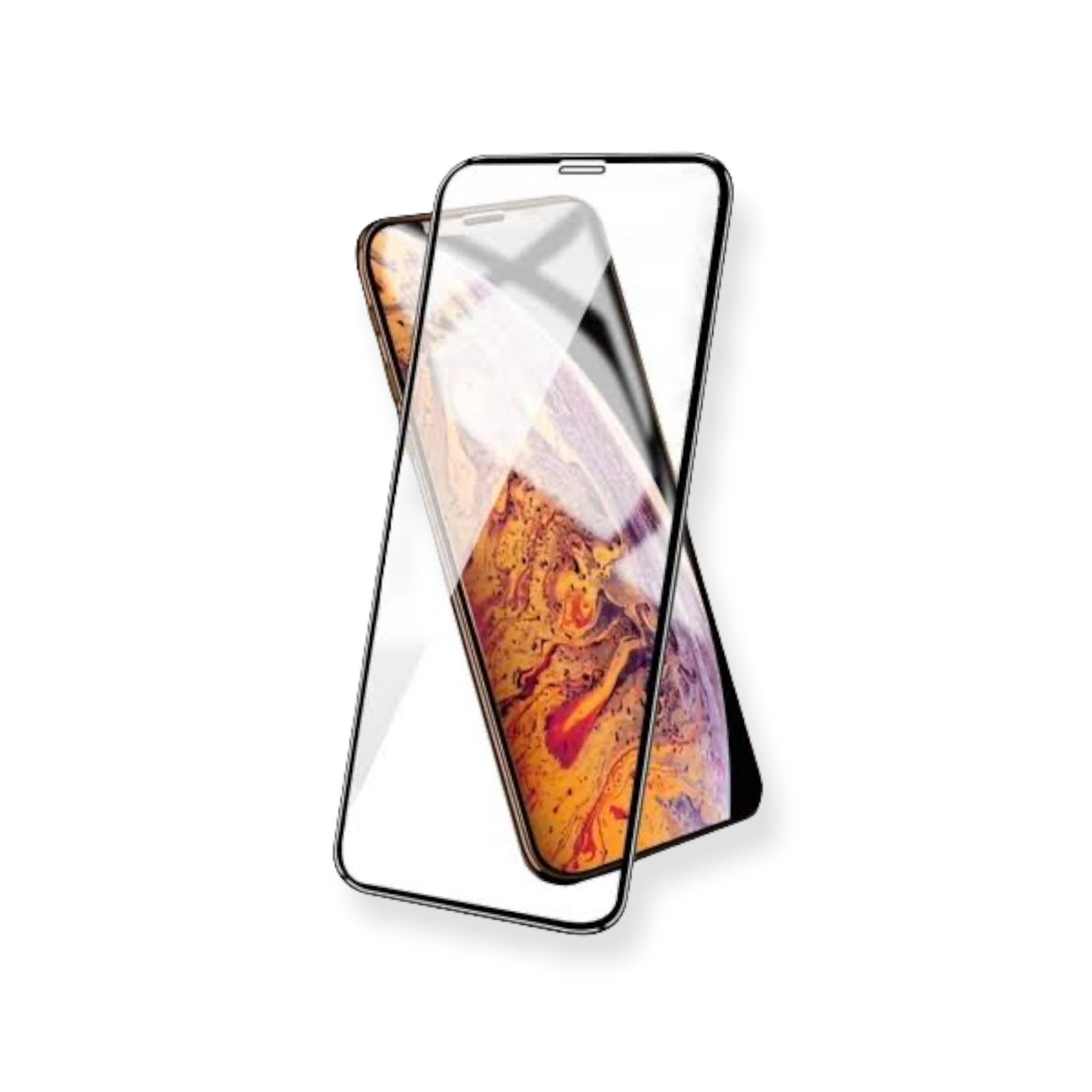 Mica para iPhone X,XS,XS MAX,XR Gadgets & Fun de cristal templado 9D Protege toda la pantalla