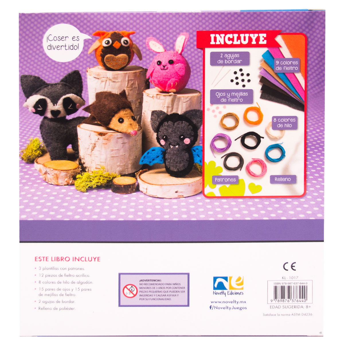 Libro de Manualidades Mini Animales Supersuaves - Novelty