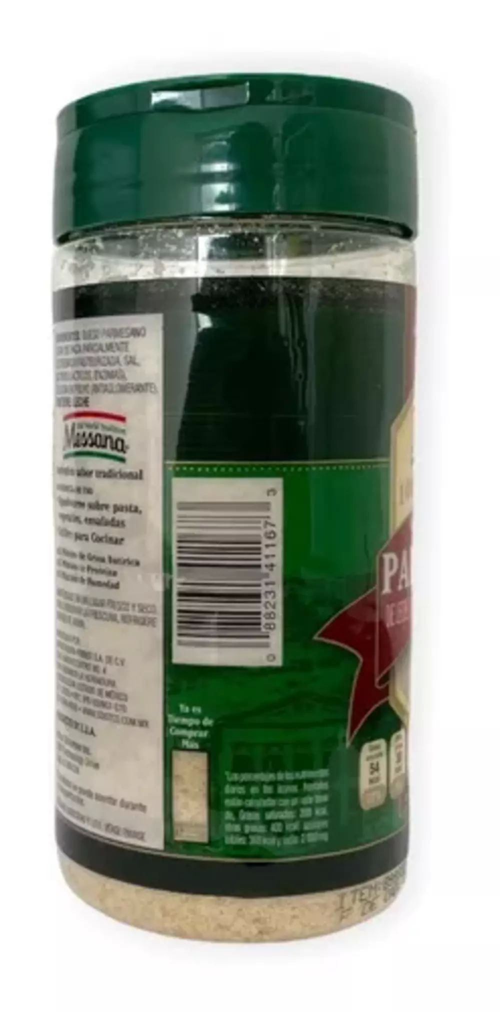 Sazonador Queso Parmesano Rallado Premium 1pz 227g Messana