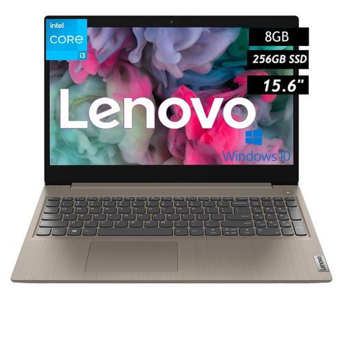 Laptop Lenovo Ideapad 3 Core I3-1115G4 Pantalla 15.6 Ram 8GB Disco de Estado Solido 256GB Windows 10