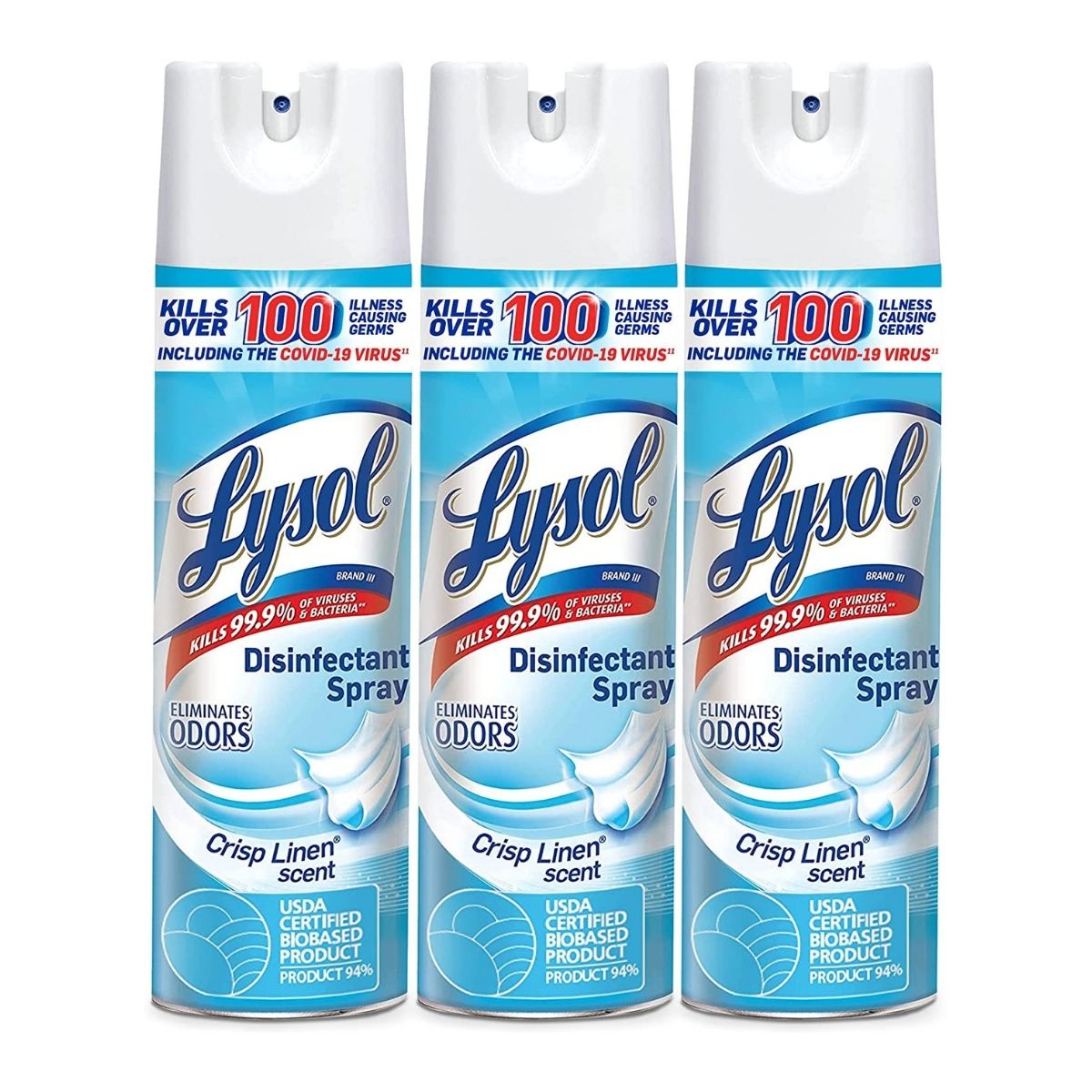 Paquete de 3 Aerosoles Desinfectantes Lysol 592711 - 475G