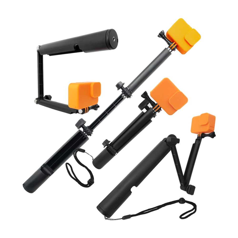Monopod 3 Way Selfie Stick Acuático Compatible GoPro Cámaras Deportivas