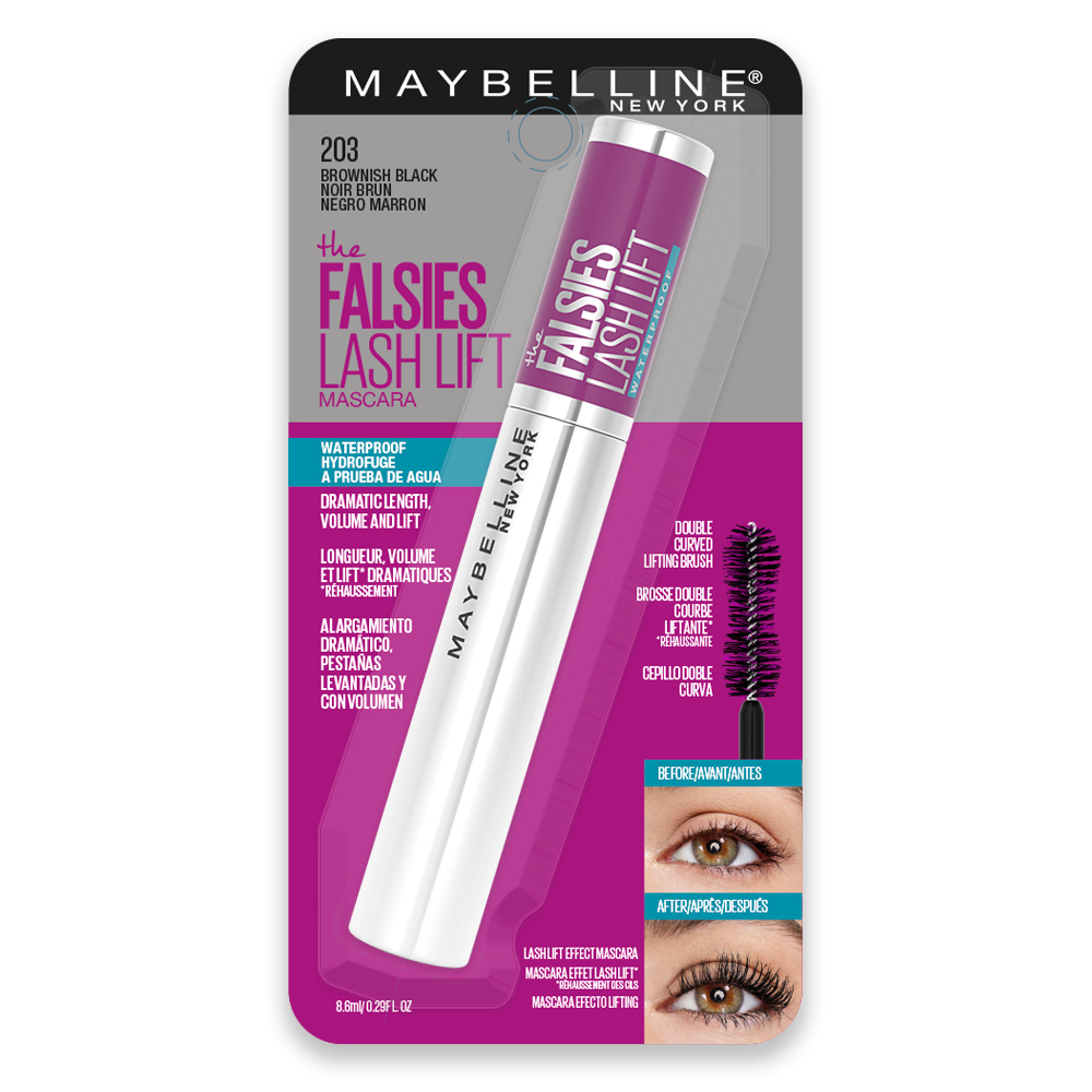 Mascara para pestañas lavable a prueba de agua False Lash Lift Maybelline