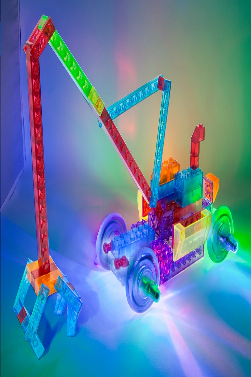 Juguete de construccion Bulldozer 8 en 1 Laser Pegs