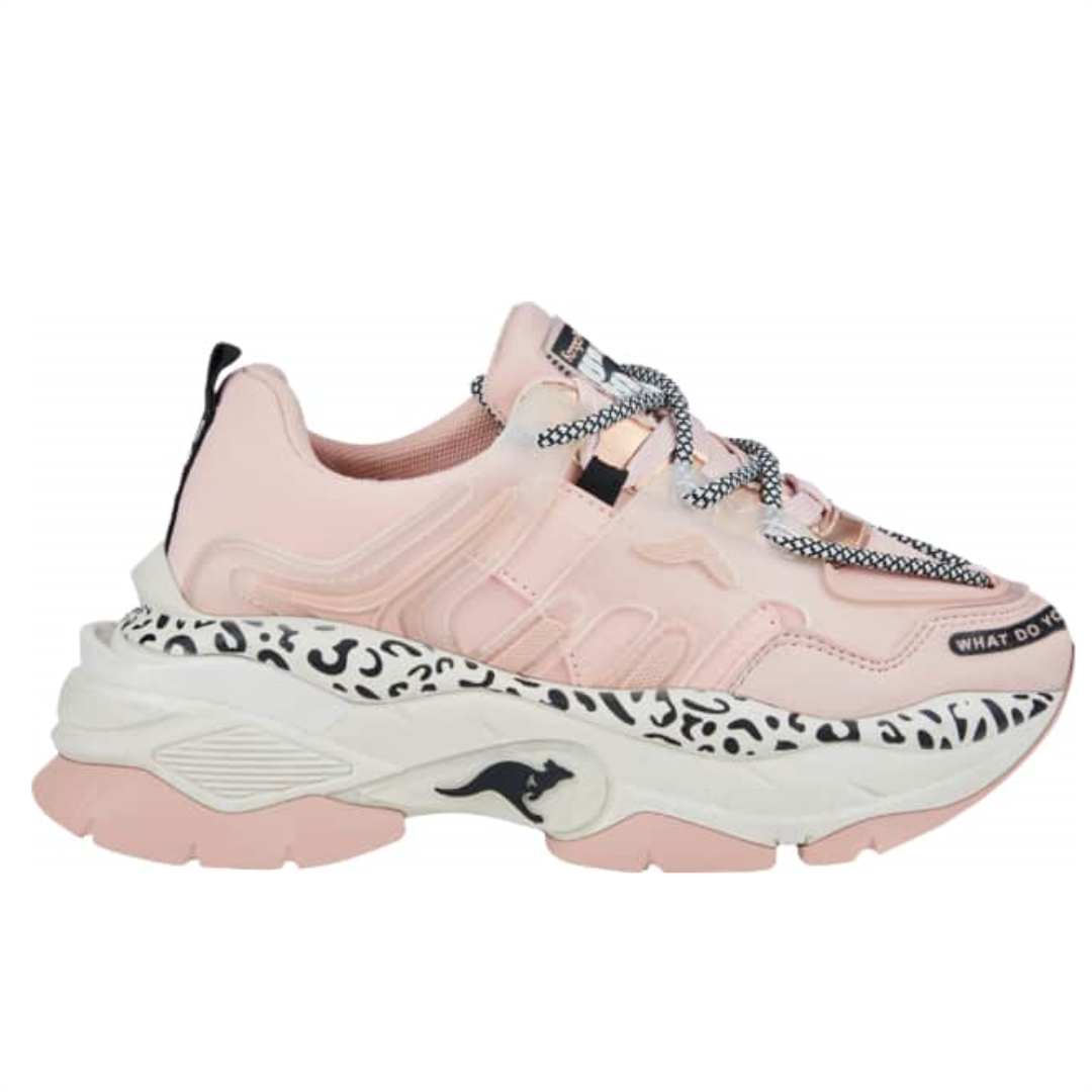 Tenis Casual Urbano Kangaroos 1427 Rosa Dama Original 