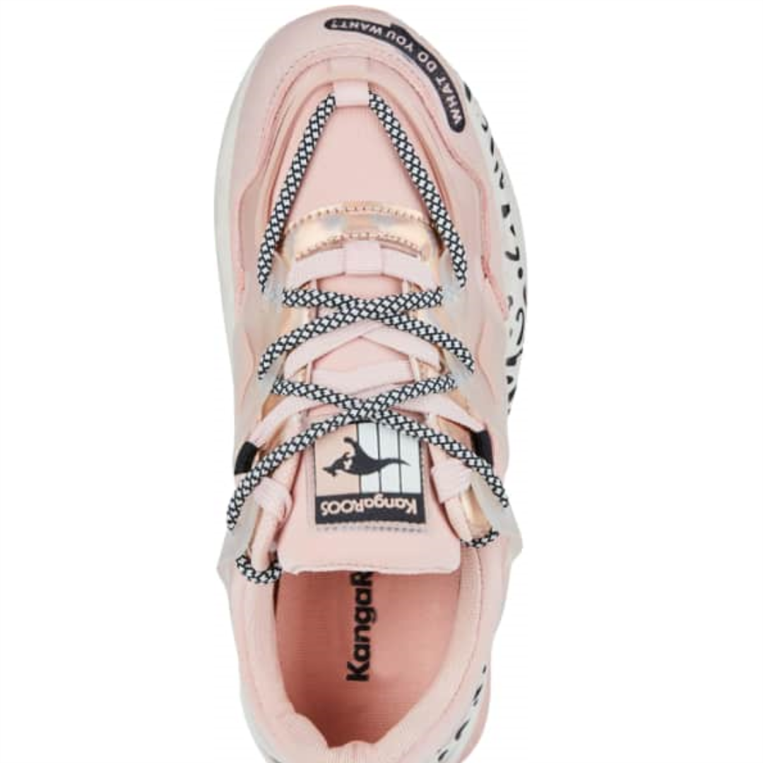 Tenis Casual Urbano Kangaroos 1427 Rosa Dama Original 