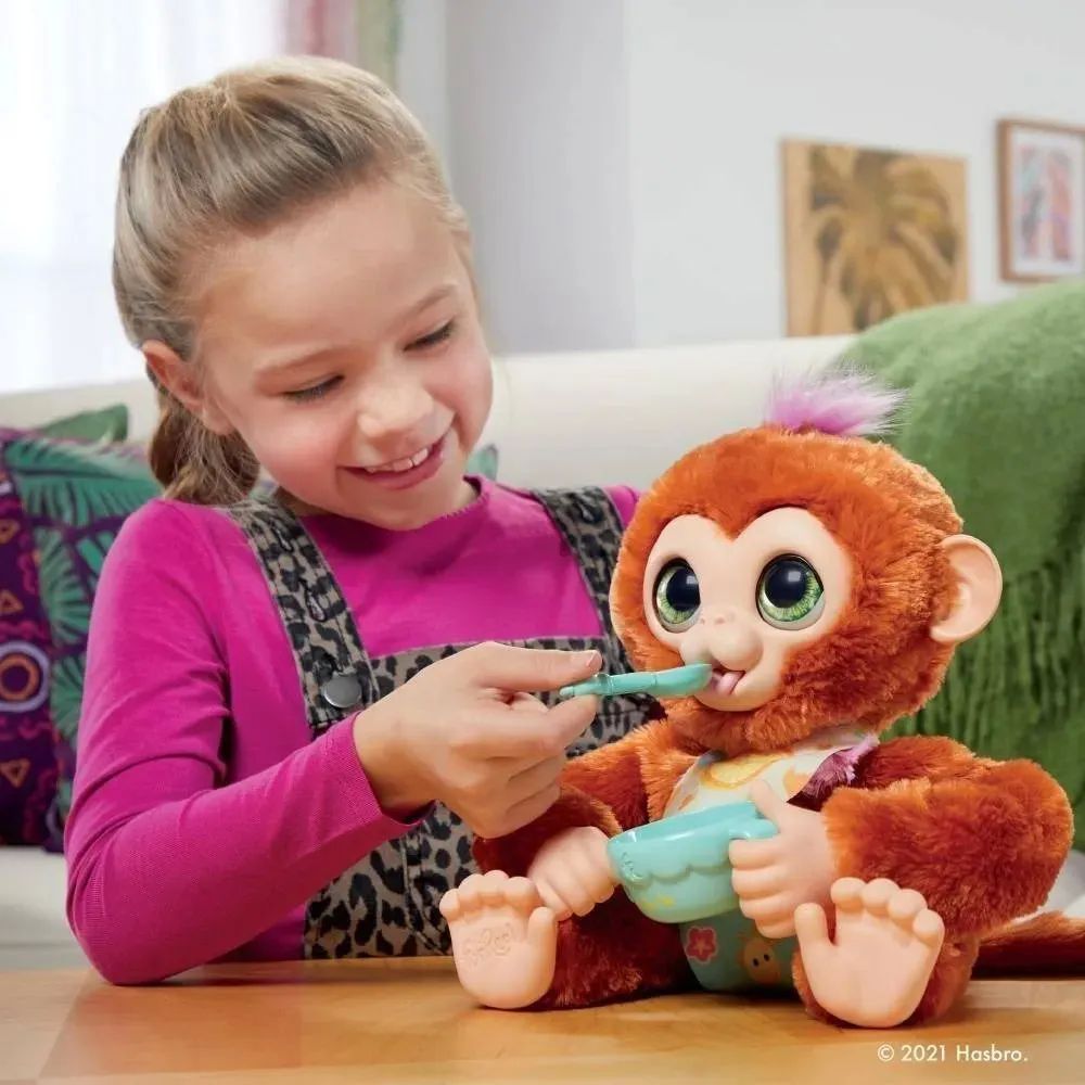 Furreal/ Pipo Monito/ +40 Sonidos Reacciones/ 9 Accesorios