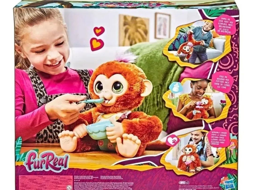 Furreal/ Pipo Monito/ +40 Sonidos Reacciones/ 9 Accesorios