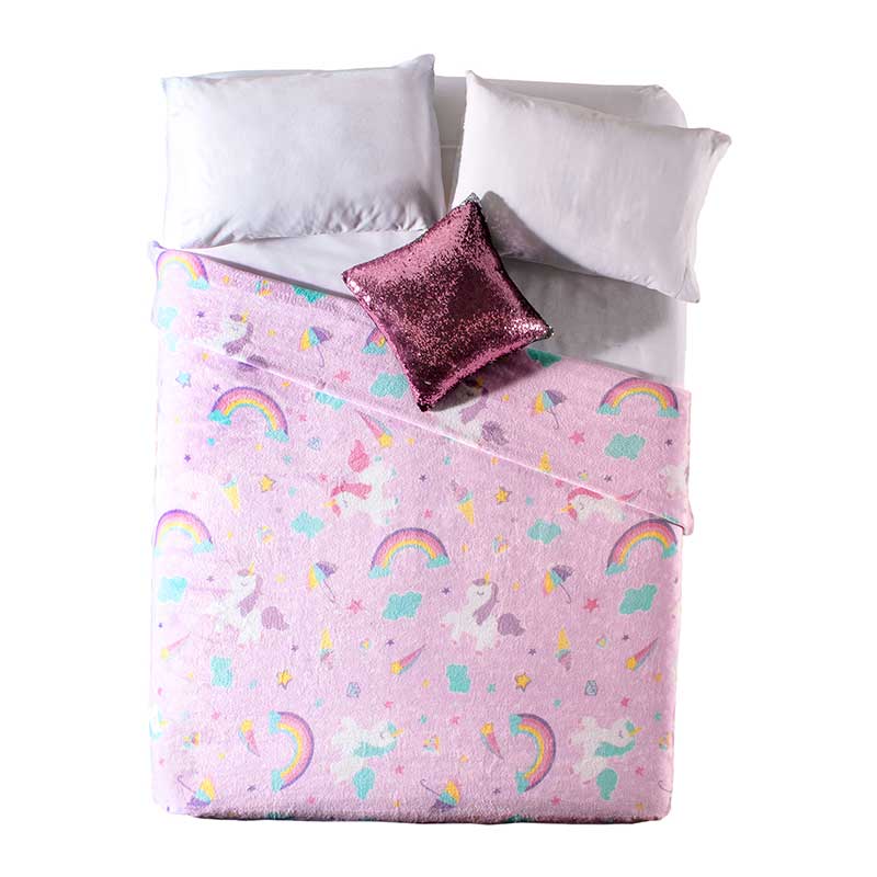 Cobertor Ligero Sweet Unicornio Frazada - Vianney