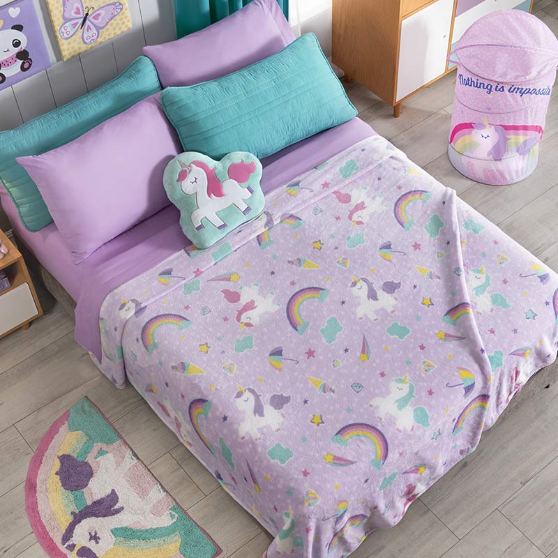 Cobertor Ligero Sweet Unicornio Frazada - Vianney