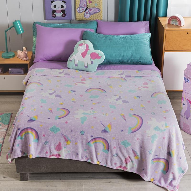 Cobertor Ligero Sweet Unicornio Frazada - Vianney