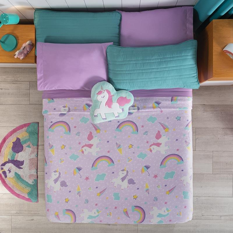 Cobertor Ligero Sweet Unicornio Frazada - Vianney