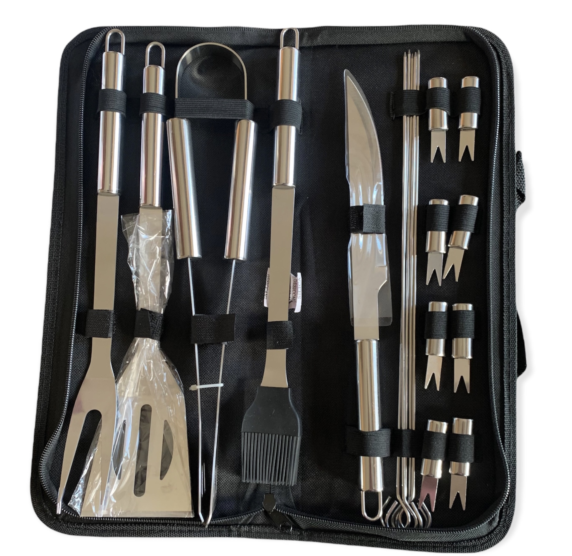 Set De Utensilios Profesional Para Asador Inoxidable 18 Pzas