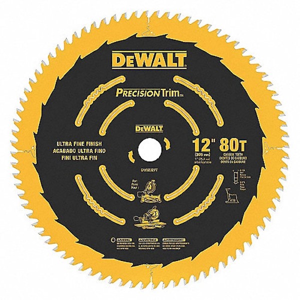 Disco sierra 12'' 80T DEWALT DW3232PT