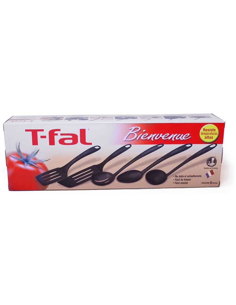 Juego de Utensilios T-fal Bienvenue K1450184M2 Negros 5pz