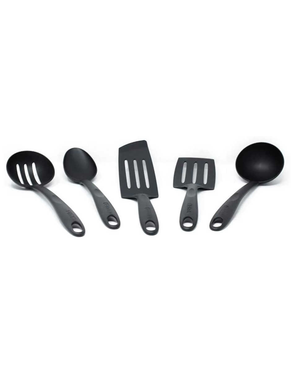 Juego de Utensilios T-fal Bienvenue K1450184M2 Negros 5pz
