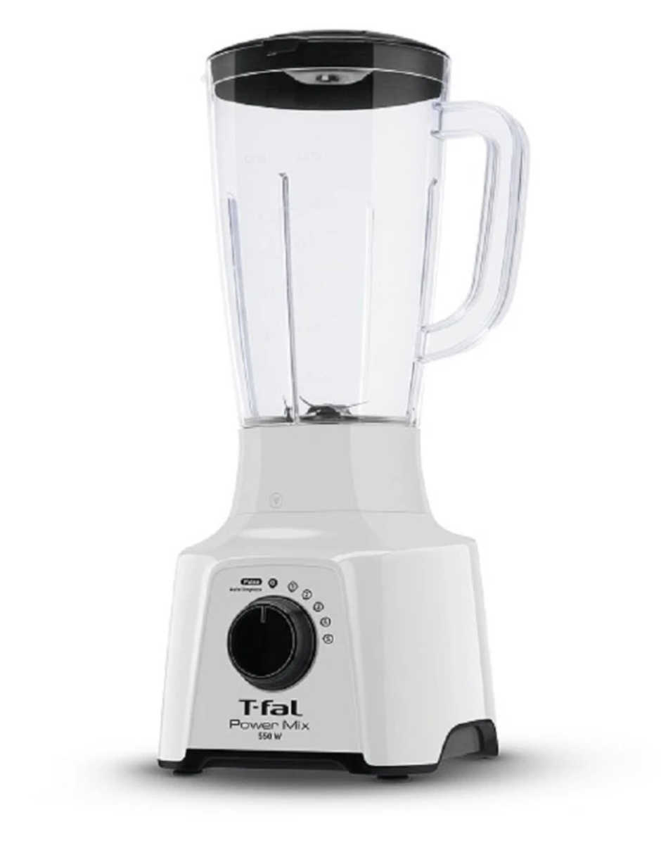Licuadora T-fal Power Mix 5 Vel Blanco Vaso de Plástico