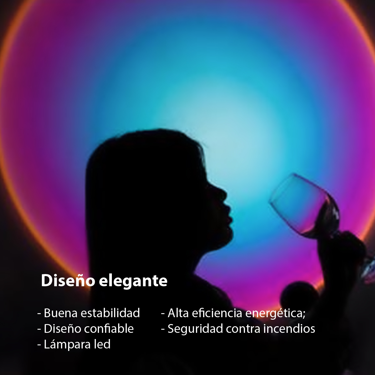 Lampara de ambiente atmósfera luces led 180 arcoíris