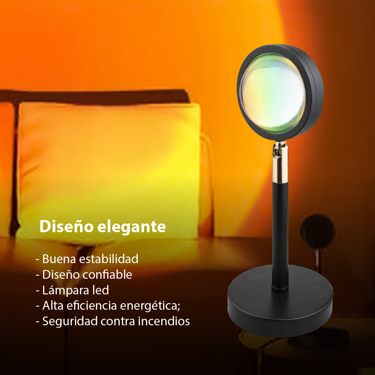 Lampara de ambiente proyector atmósfera luces led 180  Sunset