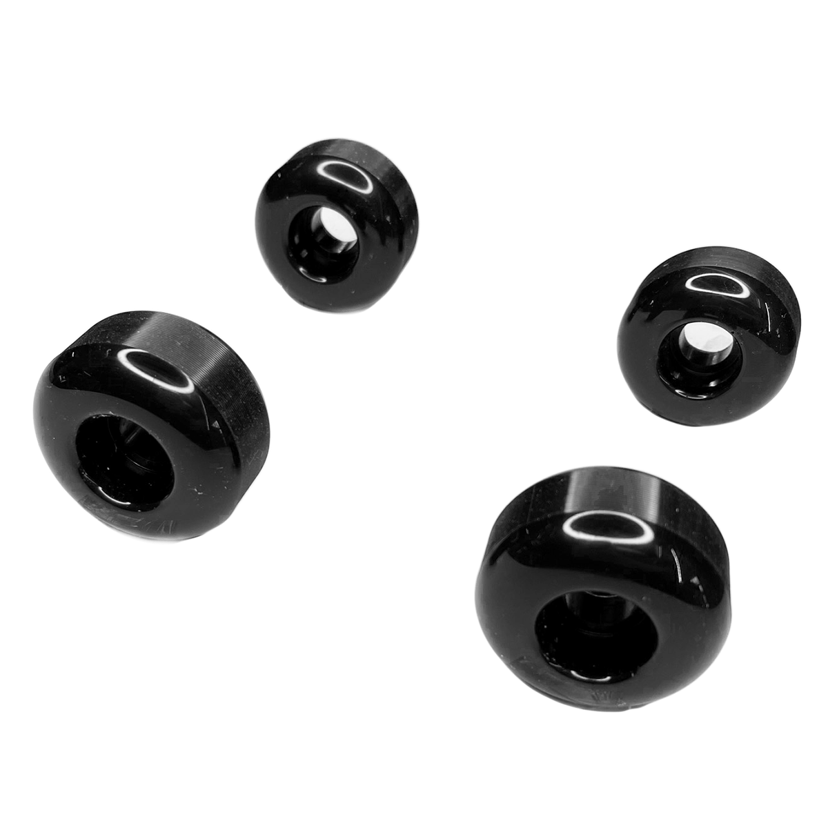 Set de 4 Llantas para Patineta color Negro