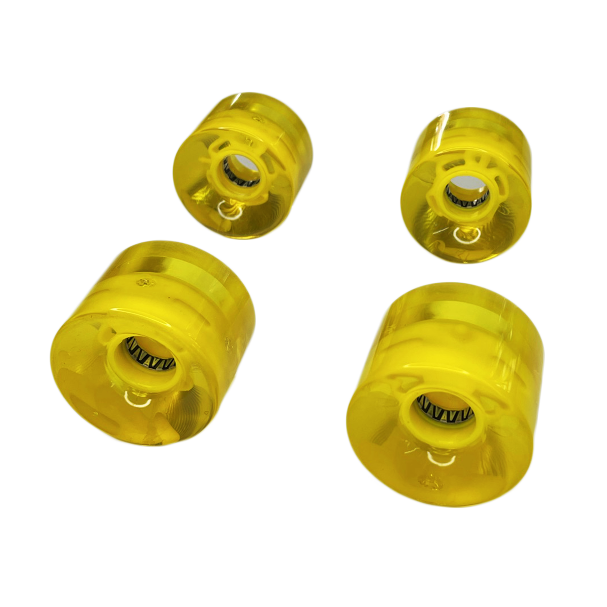Set de 4 Llantas 60x45mm LED para Penny Amarilla