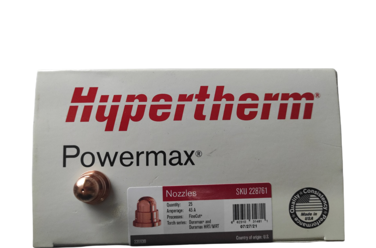 PAQUETE DE 5 BOQUILLAS DE PLASMA FINECUT 220930 POWERMAX 65/85 HYPERTHERM