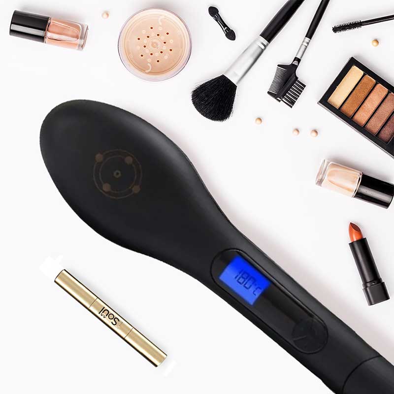 Pack de San Valentín cepillo alaciador Silker DÚO y suero para pestañas Soul 