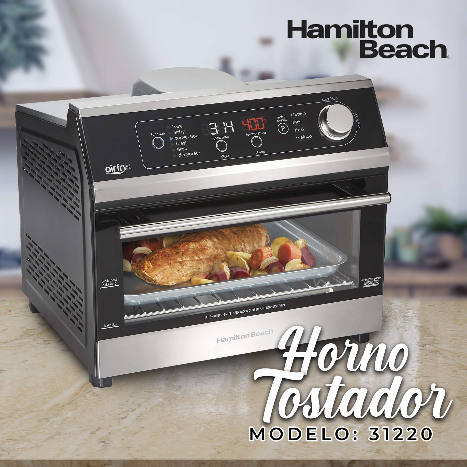 Horno Electrico Deshidratador Digital Hamilton Beach 31220