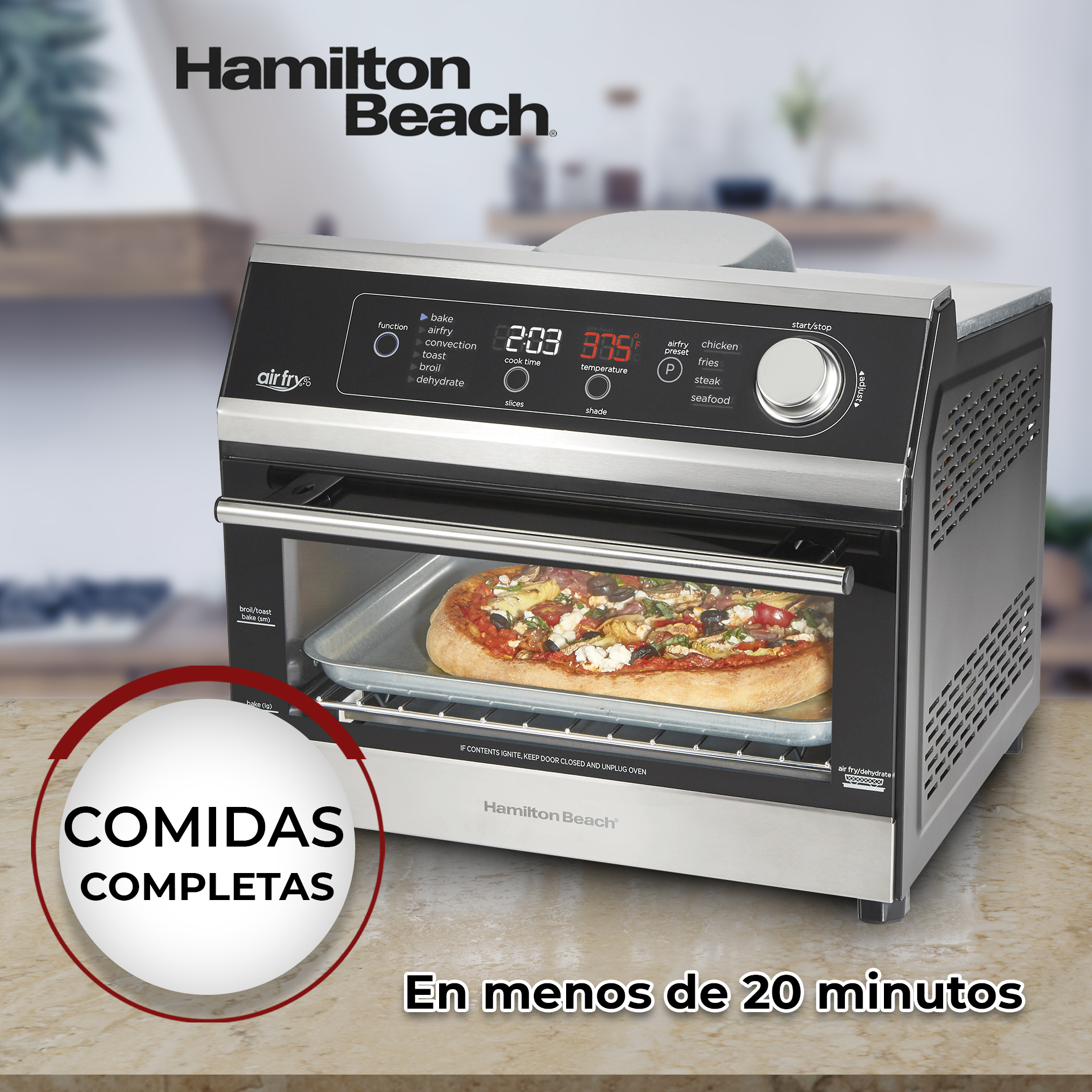 Horno Electrico Deshidratador Digital Hamilton Beach 31220