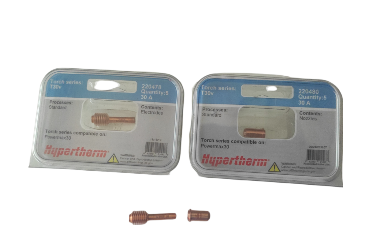 Electrodo 220478(5pz) Boq 220480(5pz P/powermax30 Hypertherm