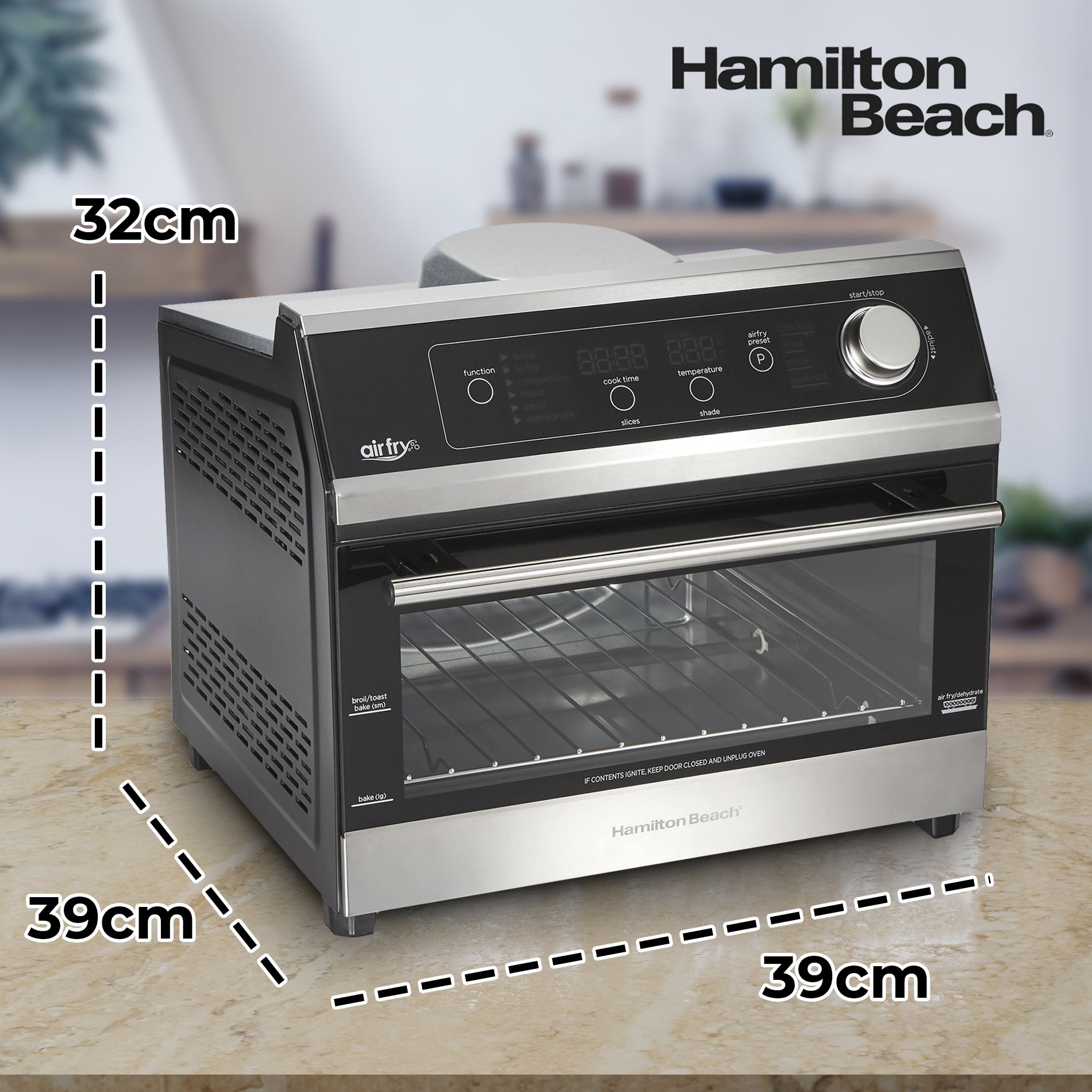 Horno Electrico Deshidratador Digital Hamilton Beach 31220