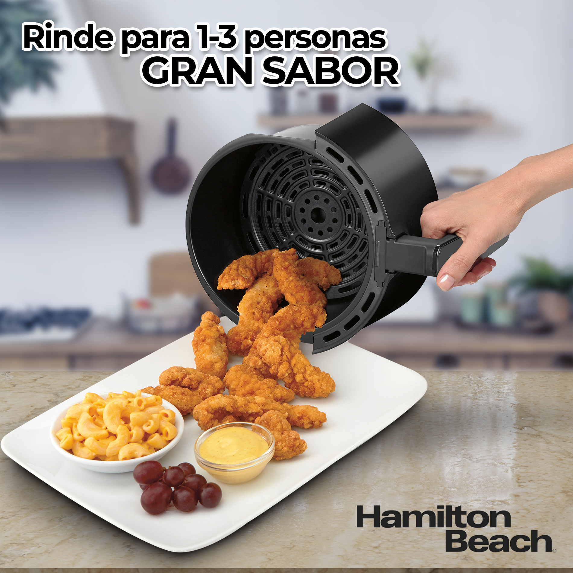 Freidora De Aire Digital Hamilton Beach 35050 2.5l Air Fryer.