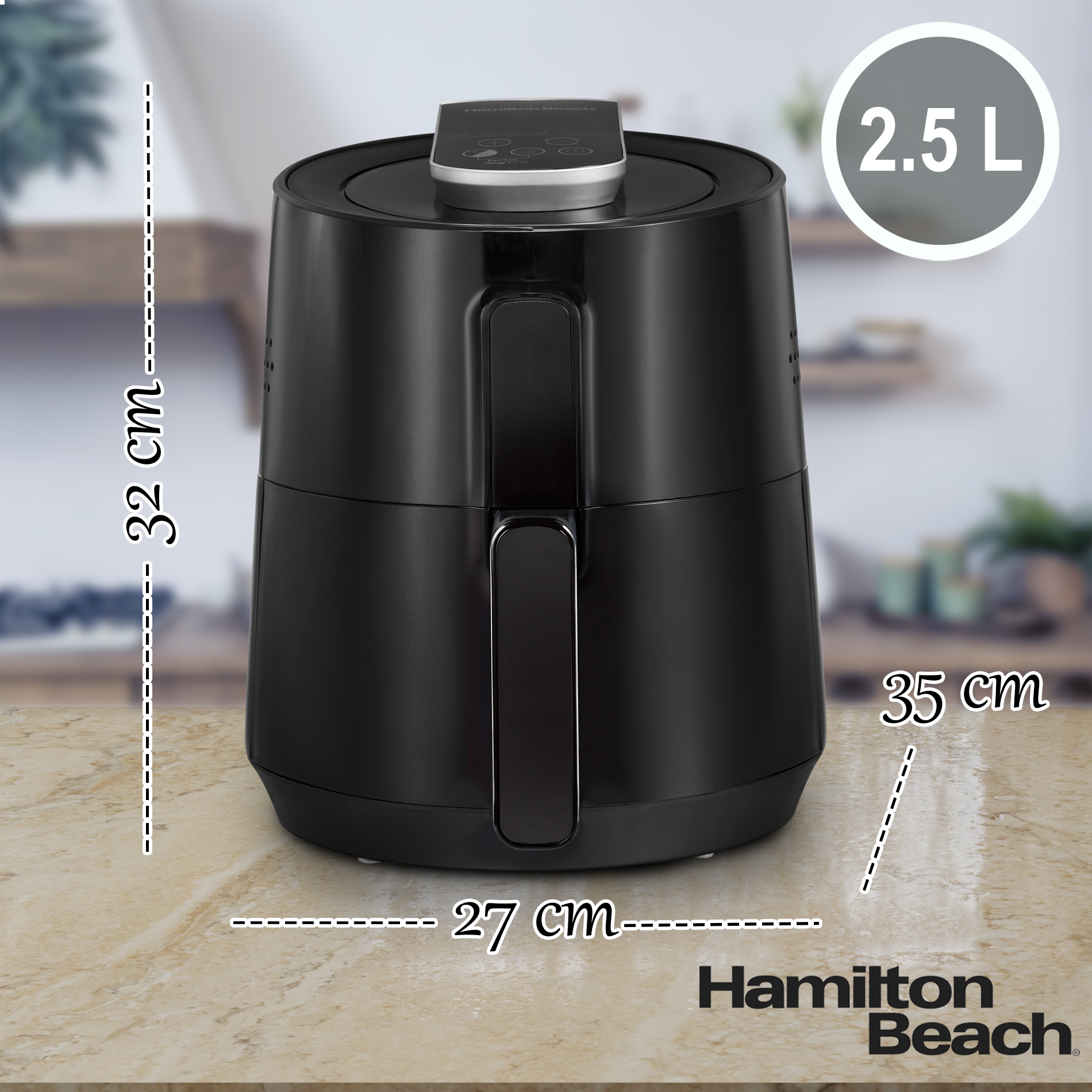 Freidora De Aire Digital Hamilton Beach 35050 2.5l Air Fryer.