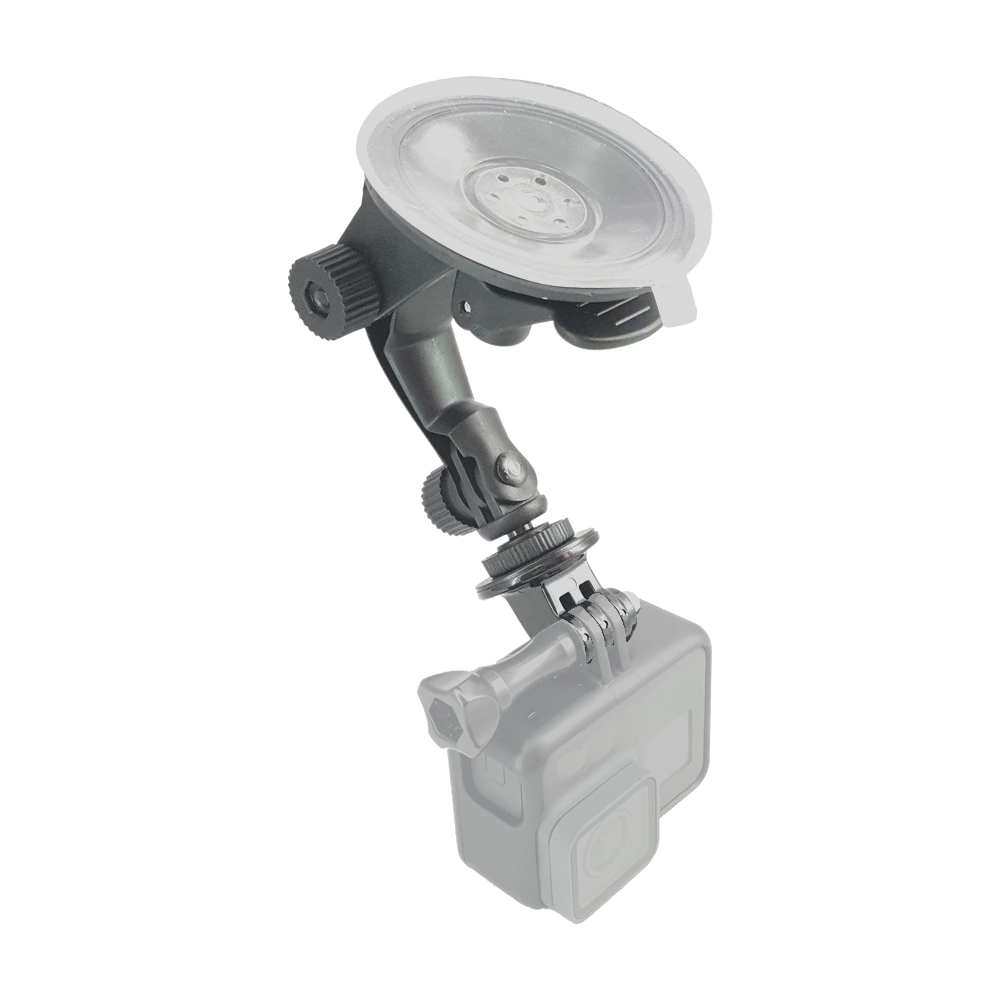 Ventosa Chica con Adaptador Compatible GoPro Cámaras Deportivas