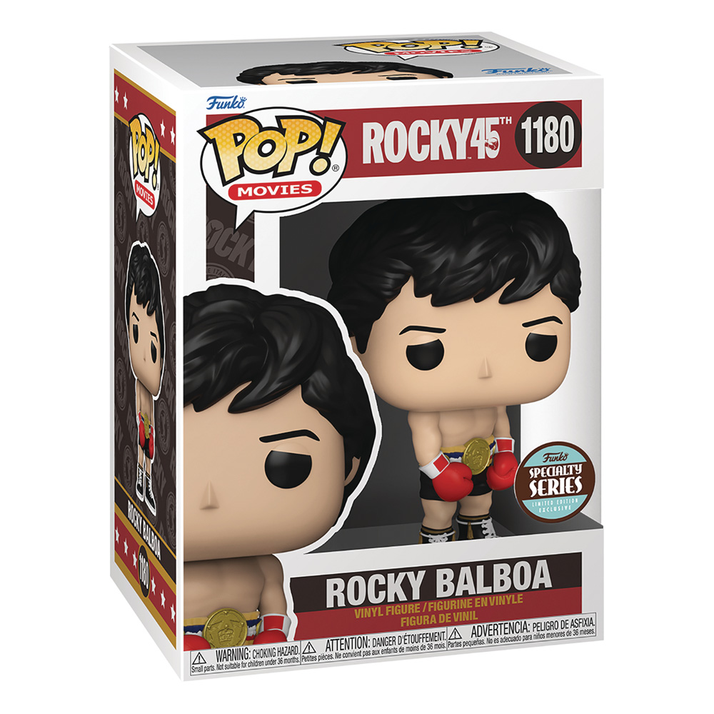 Funko Pop Movies: Rocky 45 Aniversario - Rocky Cinturon Dorado Specialty