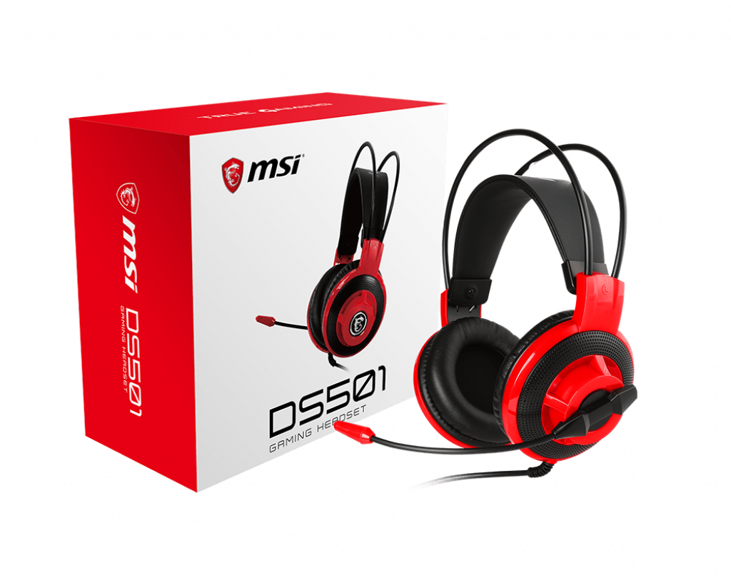 Diadema Gamer Msi Ds501 Gaming Headset Microfono 3.5mm