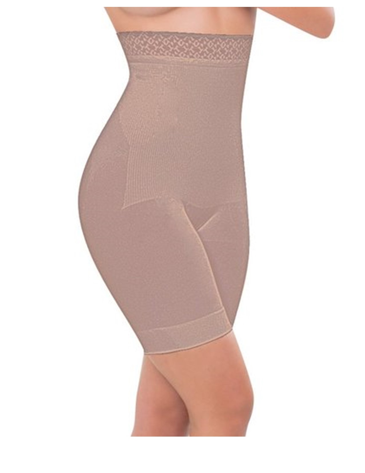 Body Siluette Faja Body Boxer con Banda, Alto Control, Modelo 1200