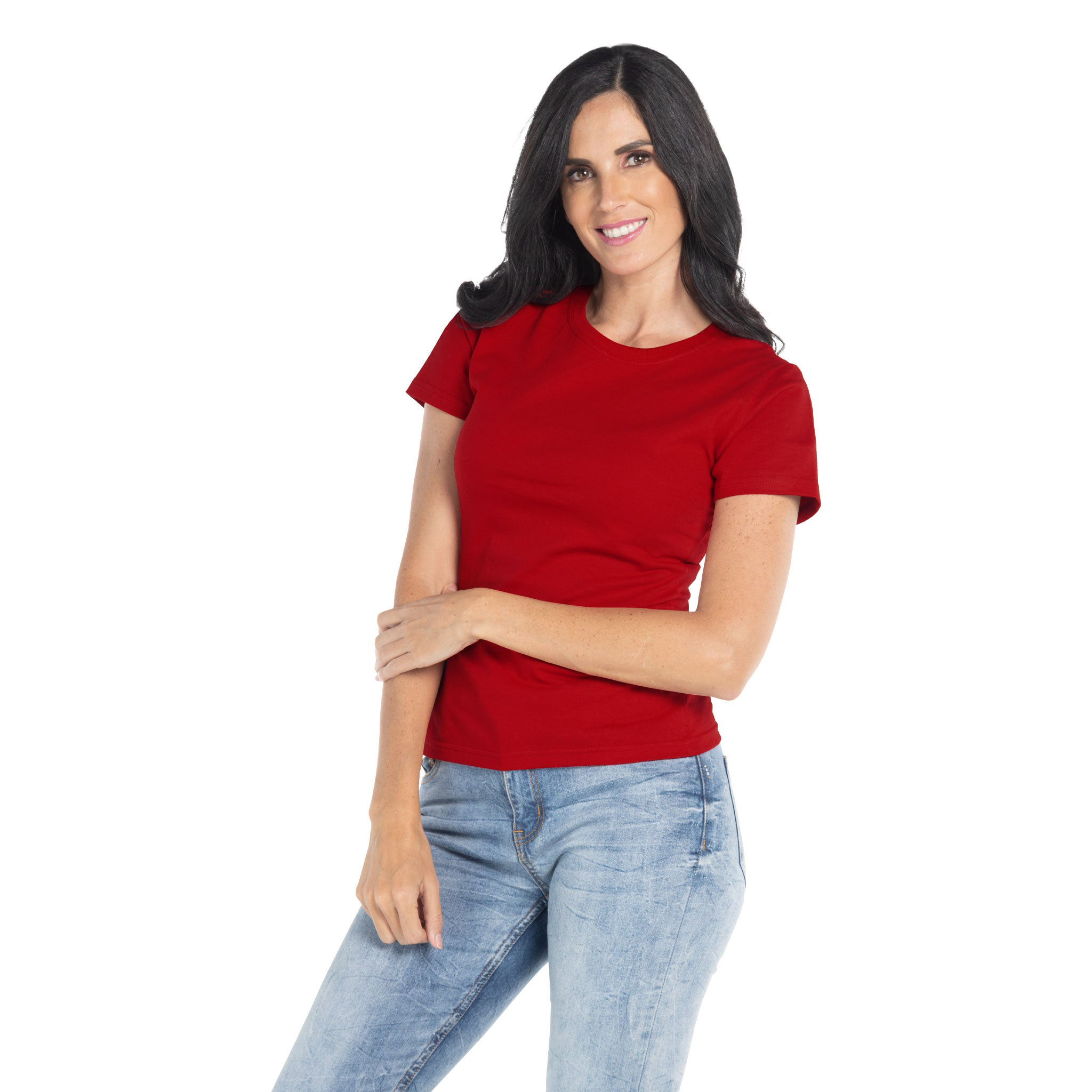 Blusa Cuello Redondo Manga Corta