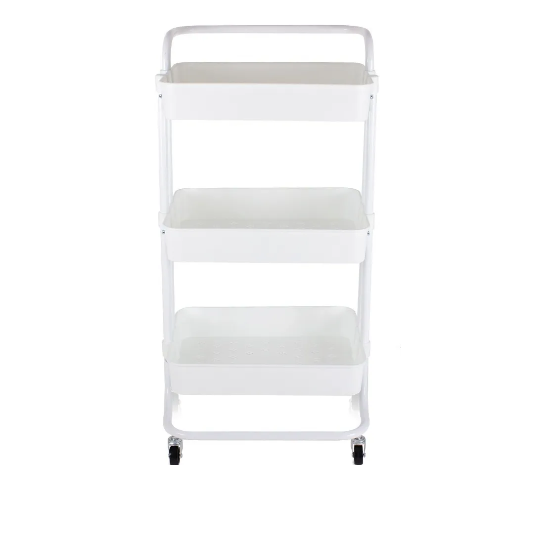 Carrito Organizador 3 Niveles Ruedas Blanco